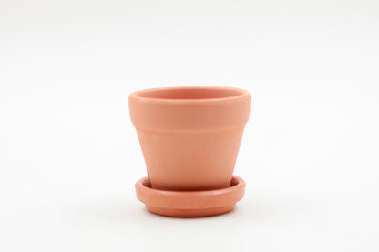 Ø5.5 baby terracotta pot with saucer